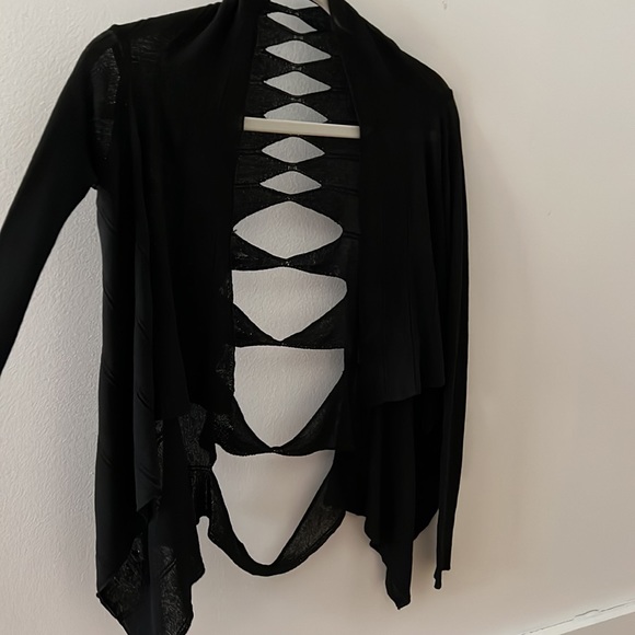 Rick Owens Cutout Cardigan Sz S - Picture 3 of 14